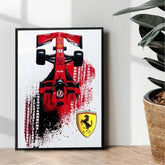 Ferrari formula One poster design - wall art